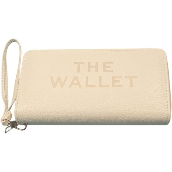 Designer Fashion Cream “The Wallet” Wristlet Wallet - Picture 1 of 9